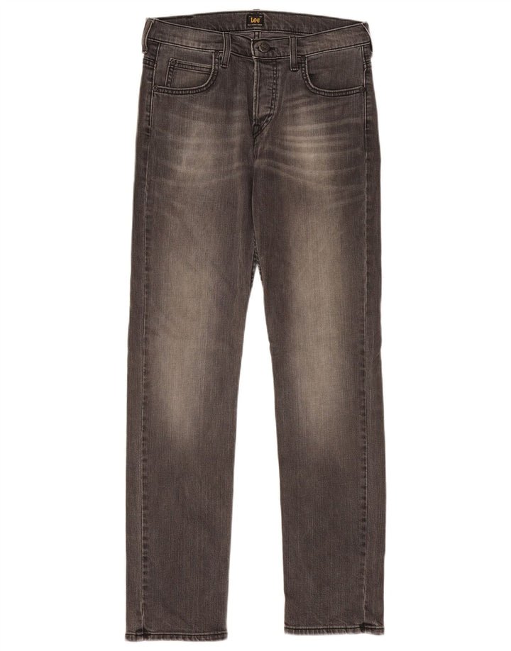 Lee Womens Powell Slim Jeans W30 L32 Algodão Cinza