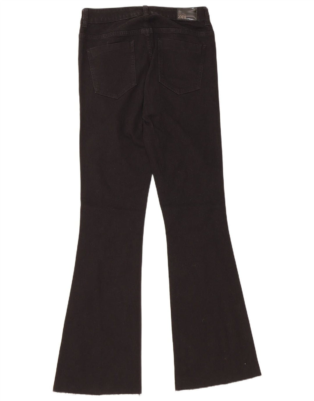 Zara Jeans feminino queimado EU 38 pequeno W28 L31 algodão preto