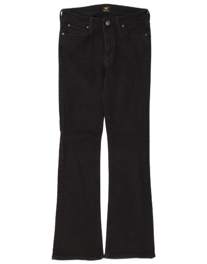 Lee Womens Hoxie Bootcut Jeans W28 L31 Algodão Preto