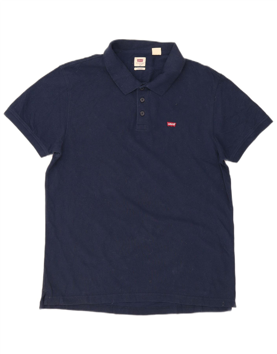Camisa polo masculina Levi's Standard Fit grande algodão azul marinho