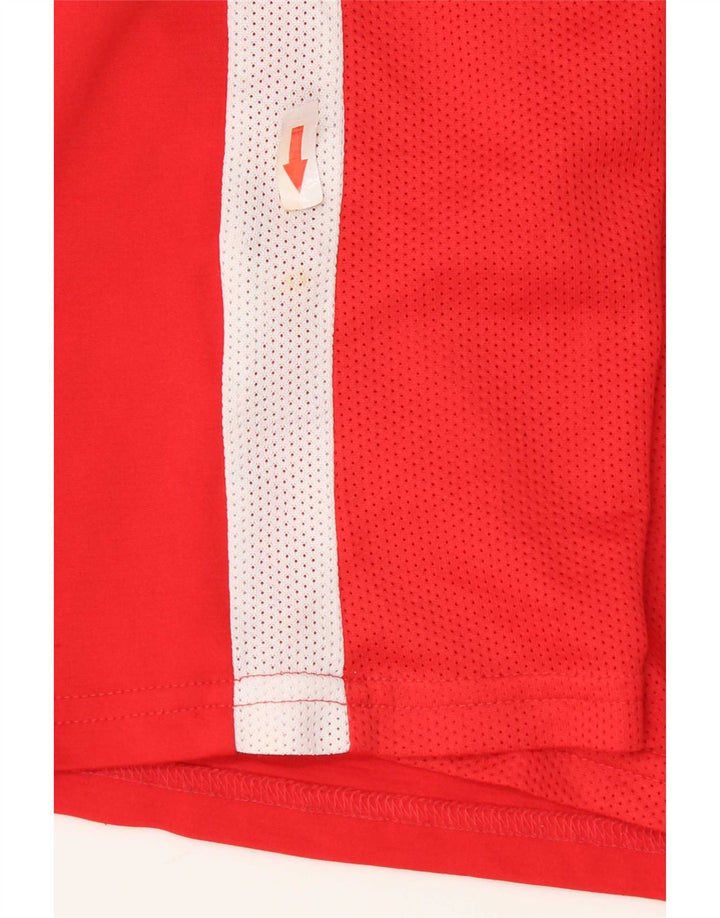 Nike Mens Dri Fit Camiseta Top Médio Poliéster Vermelho
