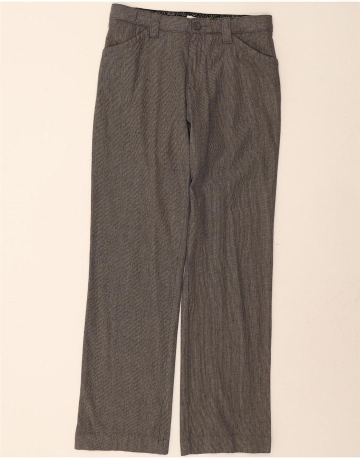 LEE Womens Straight Casual Trousers US 8 Medium W30 L31 Grey Cotton Vintage Lee and Second-Hand Lee from Messina Hembry 