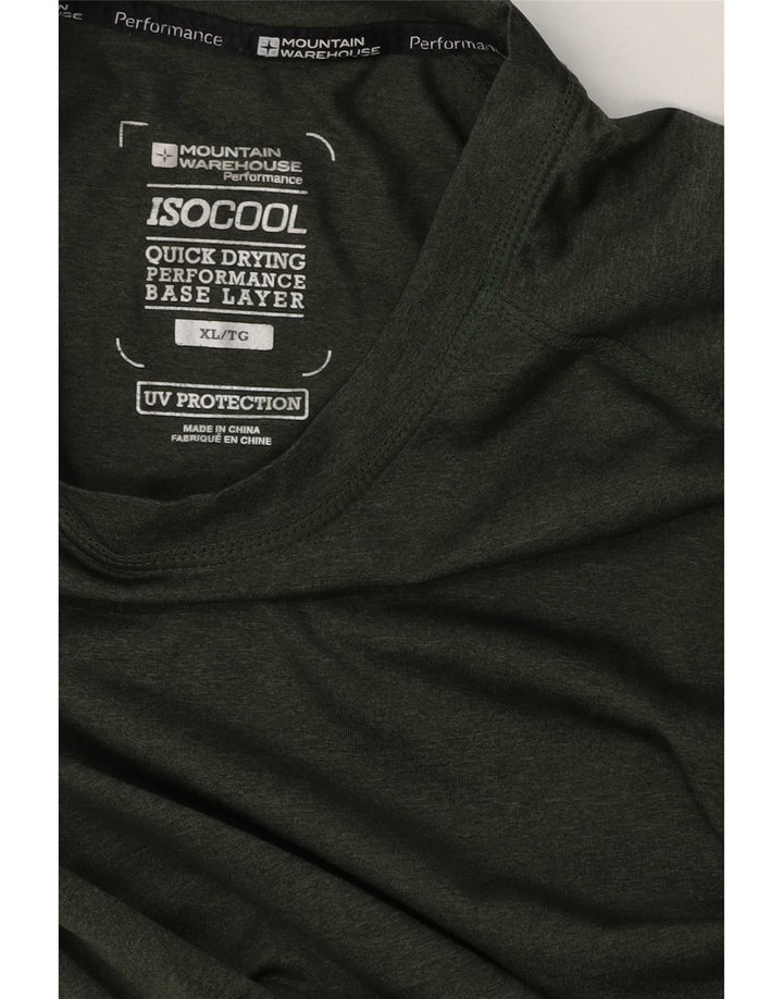 Camiseta Mountain Warehouse masculina IsoCool Top XL verde