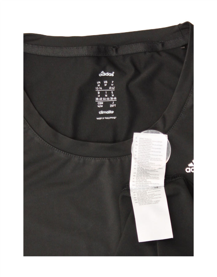 Camiseta Adidas Climalite Feminina Top UK 12/14 Médio Preto Poliéster