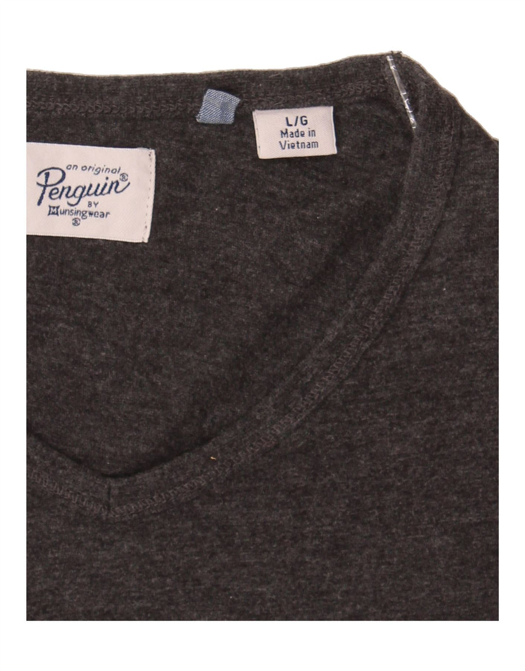 PENGUIN Mens T-Shirt Top Large Grey Vintage Penguin and Second-Hand Penguin from Messina Hembry 