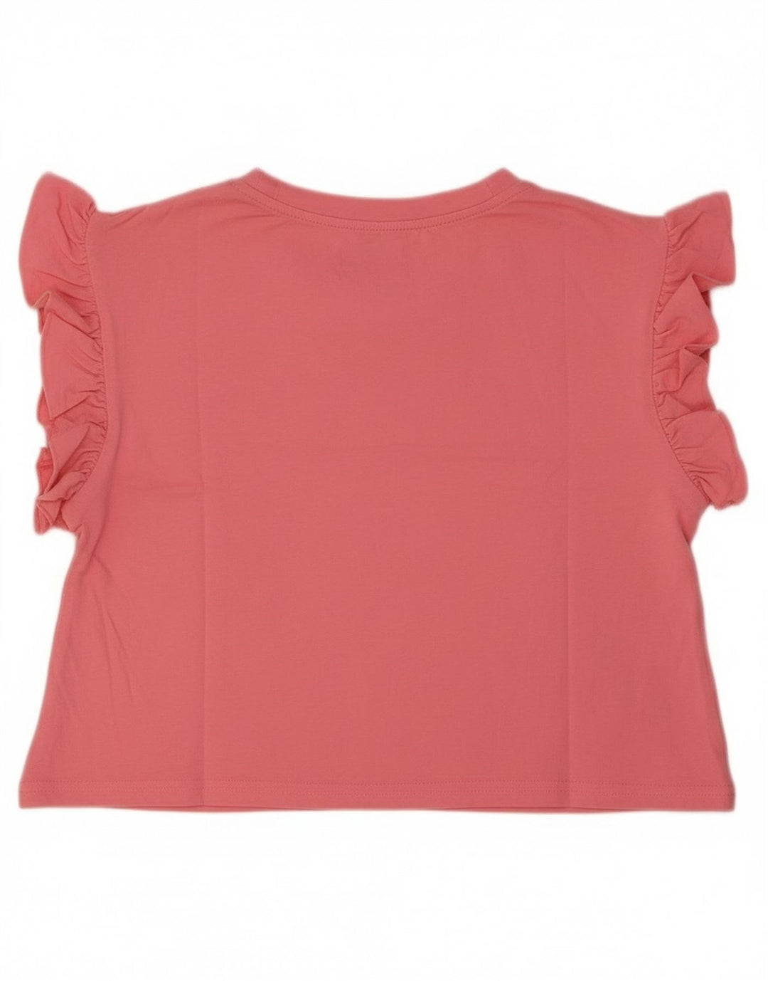 Zara Camiseta Feminina Crop Oversized Top UK 10 Pequeno Rosa