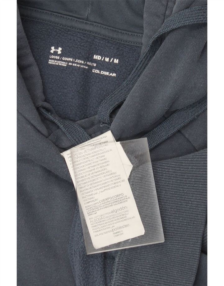 Under Armour Masculino moletom com capuz médio algodão azul marinho