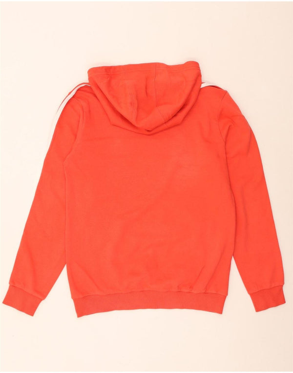 Adidas meninos moletom com capuz 15-16 anos laranja colorblock algodão