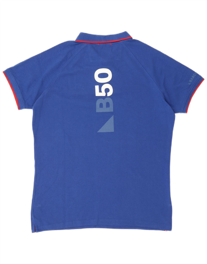 Camisa polo masculina Slam Graphic XL algodão azul