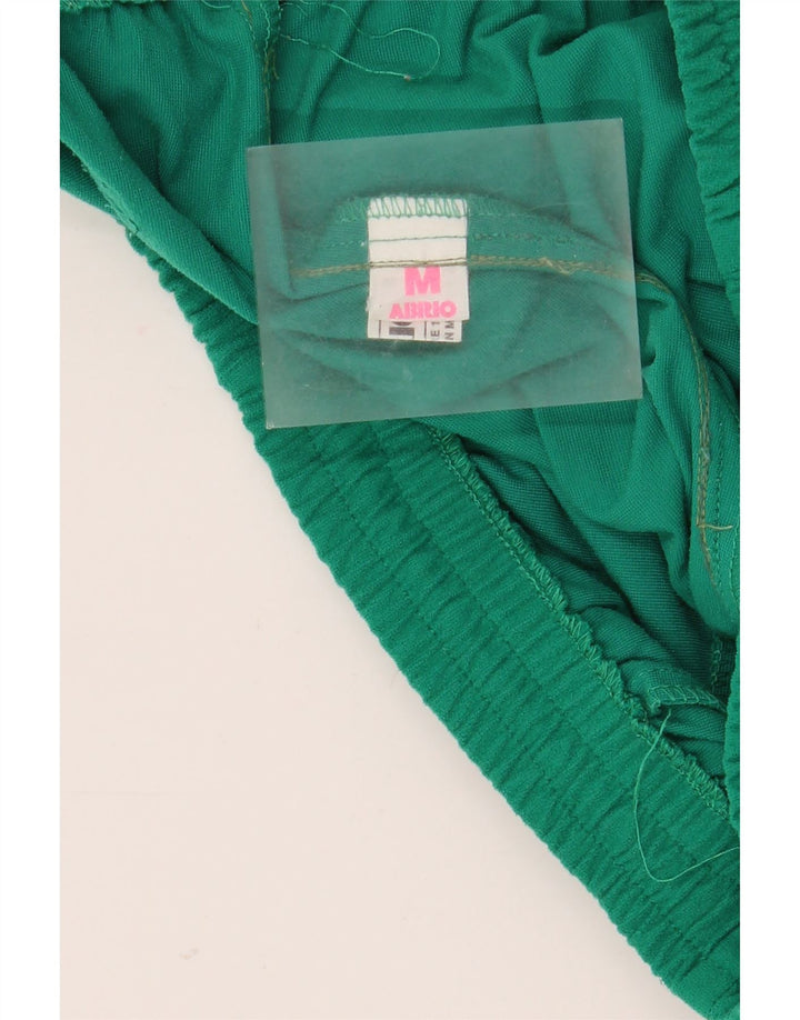 Fato de treino feminino vintage UK 14 poliéster colorblock verde médio