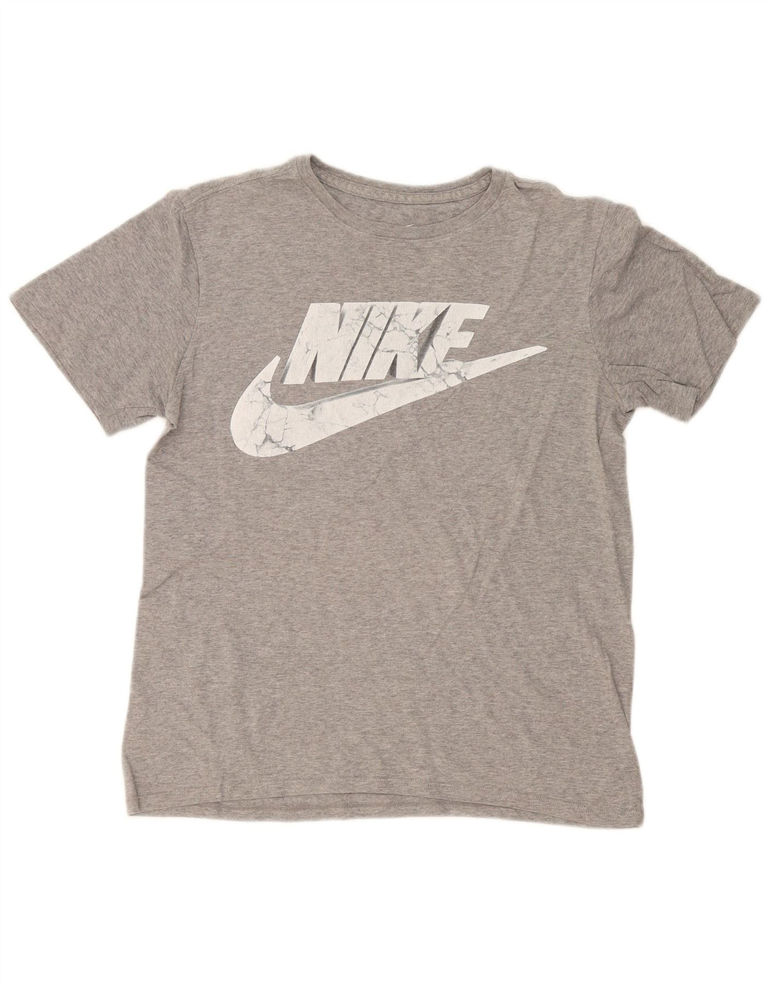 Camiseta Nike masculina Athletic Cut Graphic Camiseta pequena cinza manchada