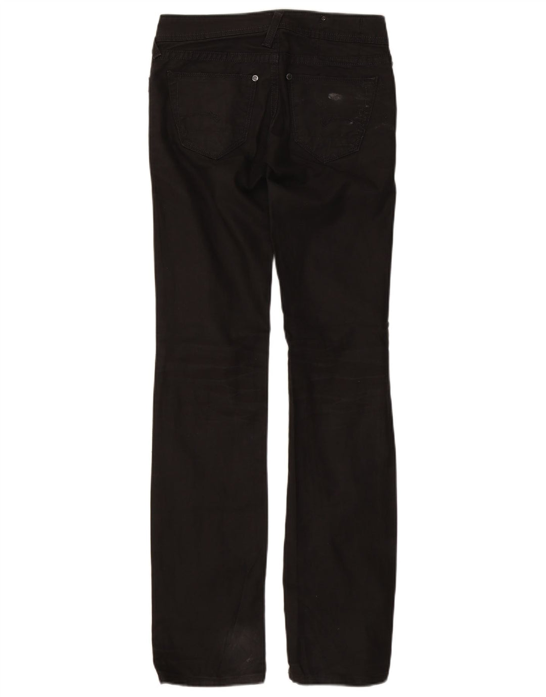Jeans retos femininos G-Star W29 L34 algodão preto