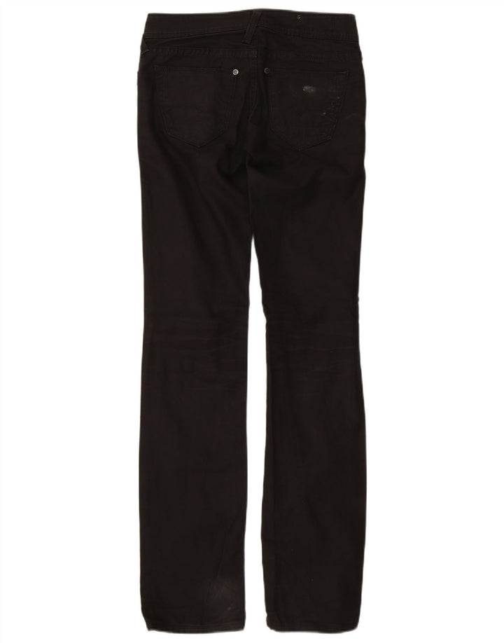 Jeans retos femininos G-Star W29 L34 algodão preto