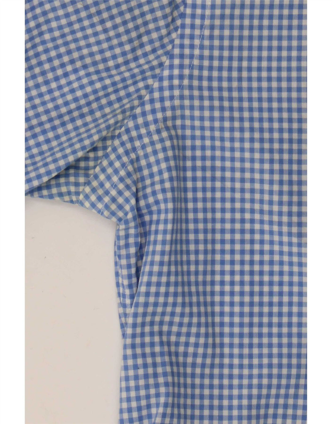 Camisa masculina Ralph Lauren XS azul algodão guingão