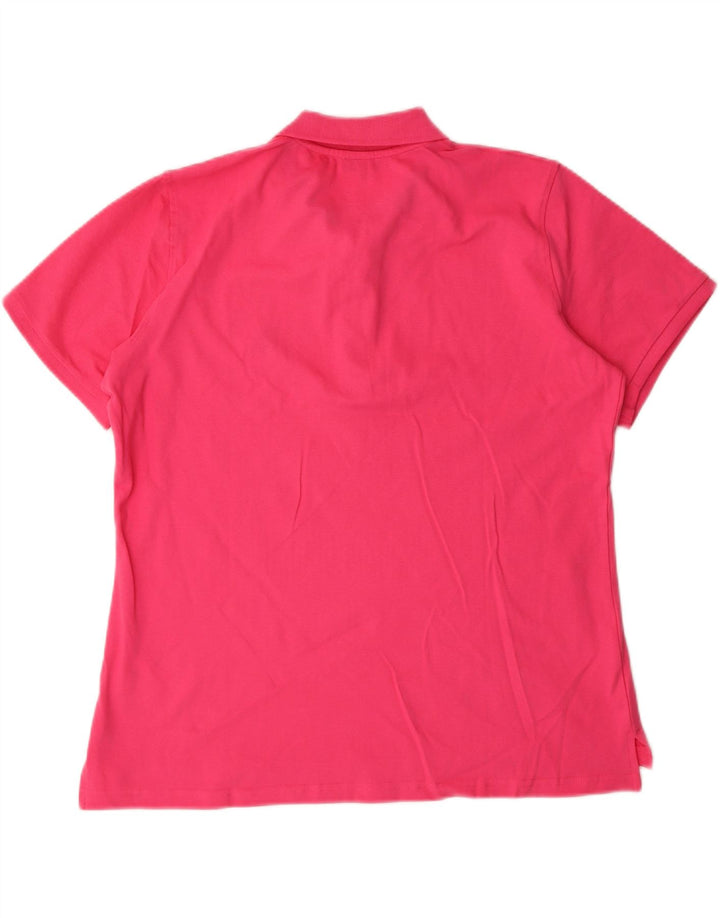 U.S. POLO ASSN. Womens Polo Shirt UK 18 XL Pink Cotton Vintage U.S. Polo Assn. and Second-Hand U.S. Polo Assn. from Messina Hembry 