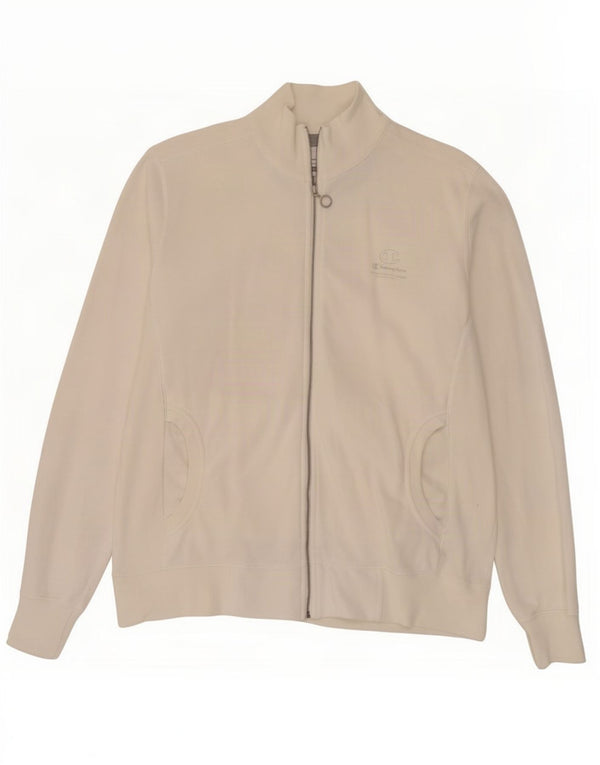 Jaqueta feminina Champion Easy Fit para treino UK 16 grande algodão branco