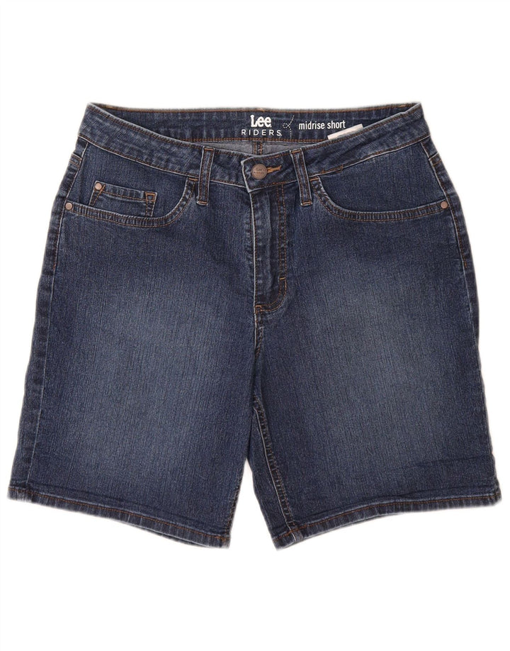 Shorts jeans feminino LEE Riders cintura média EUA 8 médio W28 algodão azul
