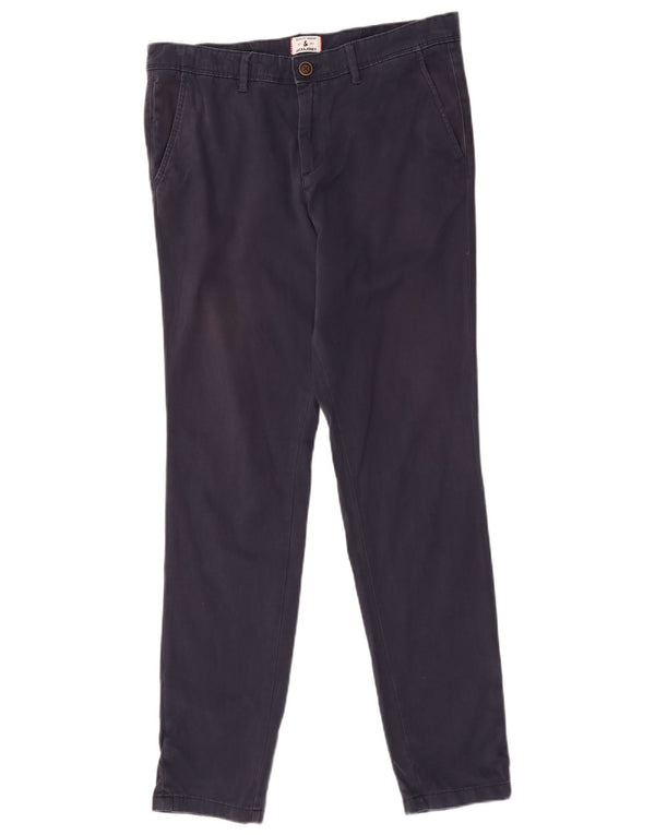 Calça Chino Masculina Slim Jack & Jones W32 L32 Algodão Azul Marinho