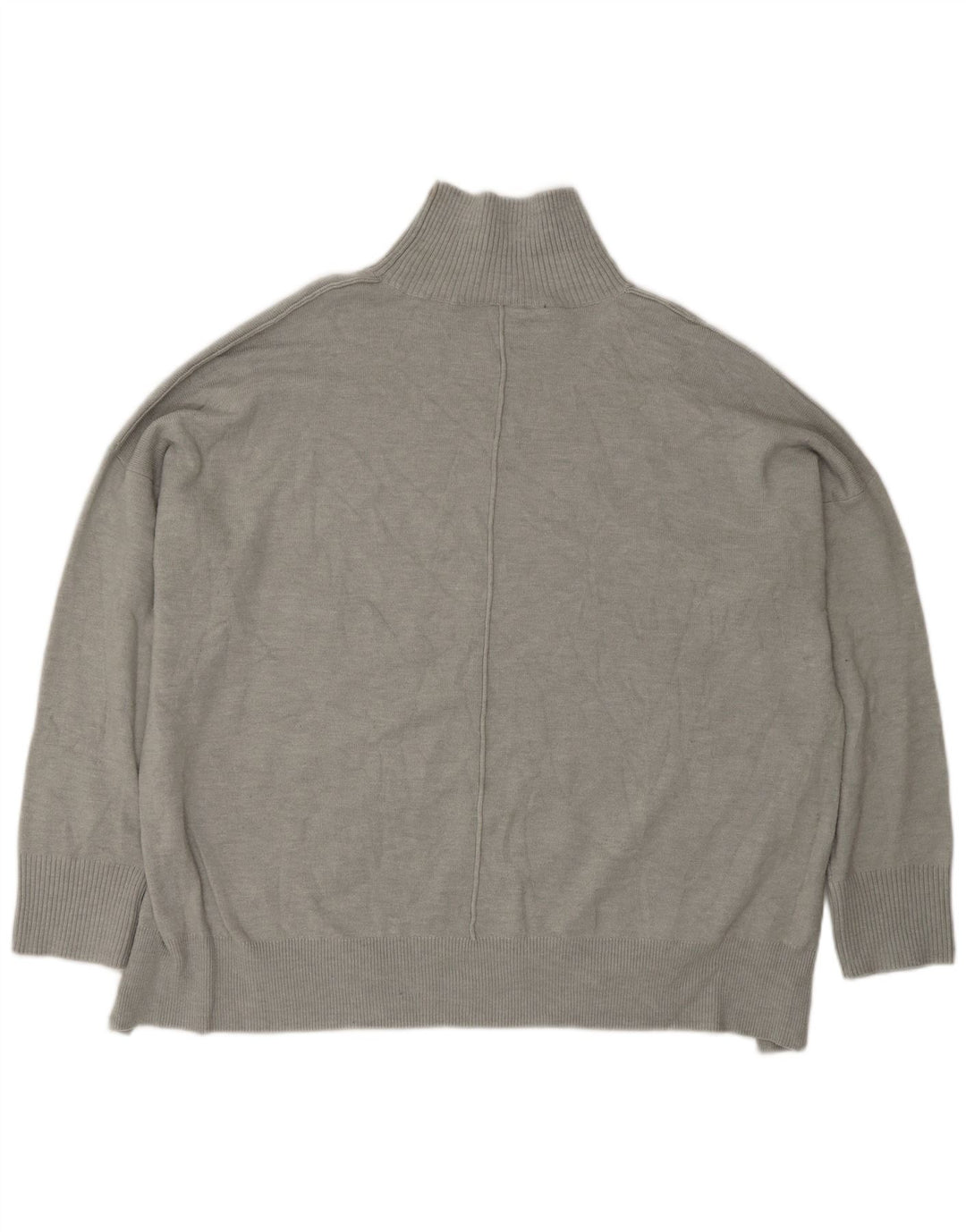 Suéter feminino com gola tartaruga French Connection Reino Unido 14 cinza médio