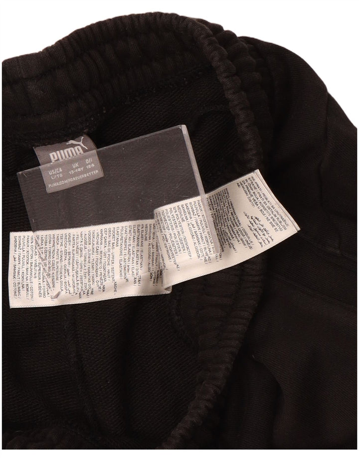 PUMA Meninos Calças de Treino Graphic Joggers 13-14 Anos Poliéster Marrom