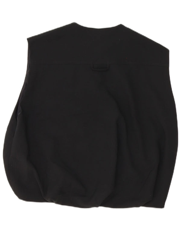 Zara Womens Oversized Gilet UK 14 Médio Preto