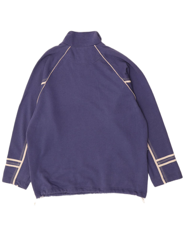 Lotto moletom masculino com zíper e gola alta UK 42/44 XL algodão azul