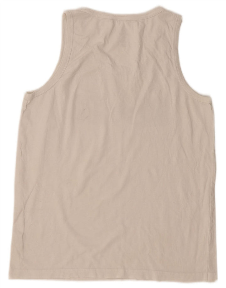 Converse Mulher Graphic Vest Top UK 10 Pequeno Branco