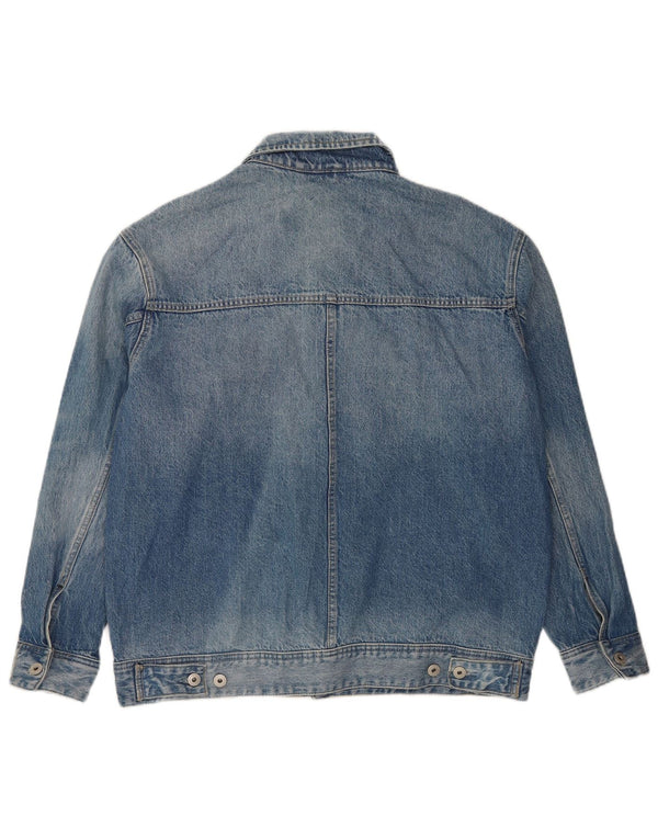 Jaqueta jeans masculina Superdry UK 40 grande algodão azul