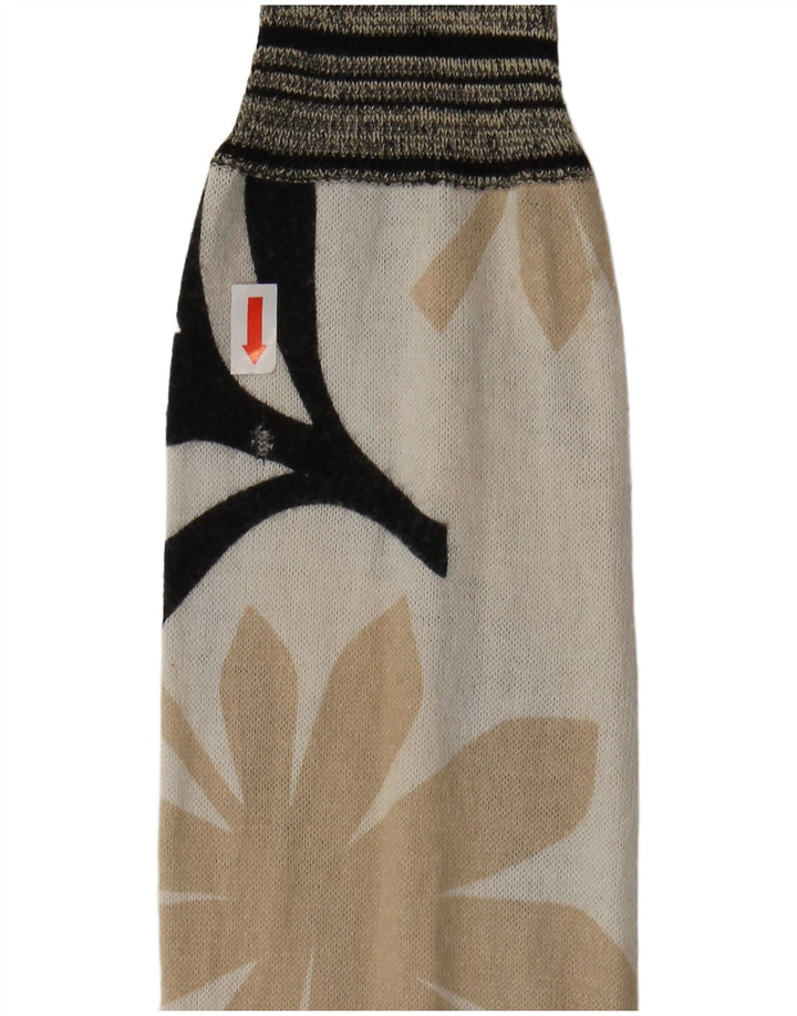 Suéter cardigã feminino ICEBERG UK 6 XS algodão floral branco