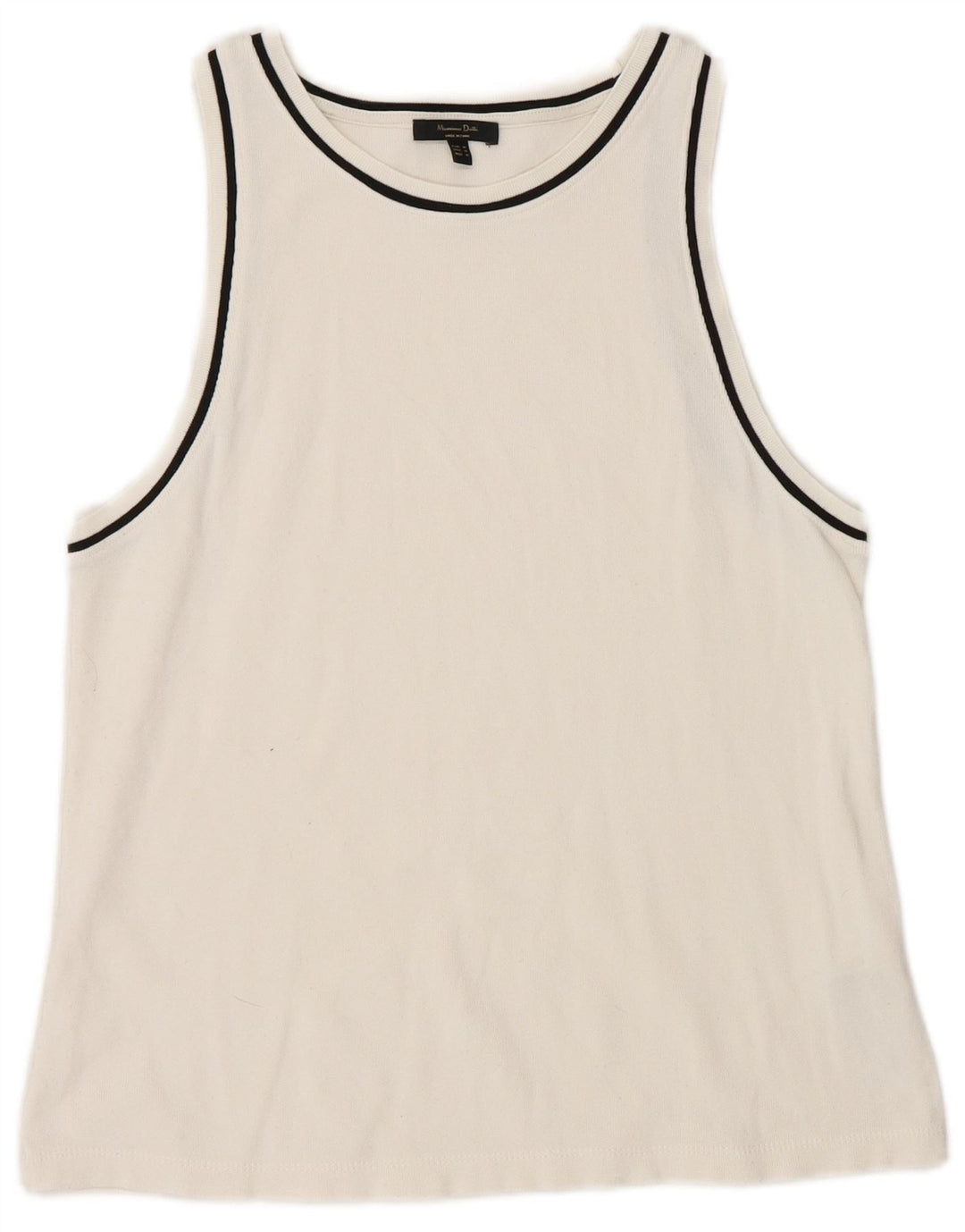 Colete feminino Massimo Dutti UK 12 médio branco viscose