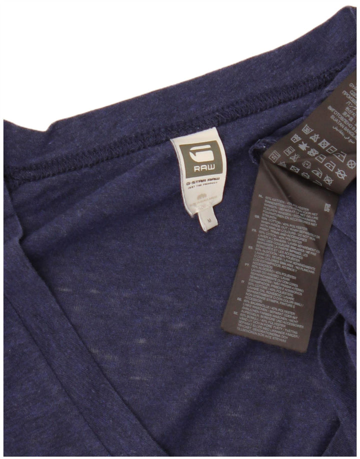 Camiseta masculina G-STAR Top médio algodão azul marinho