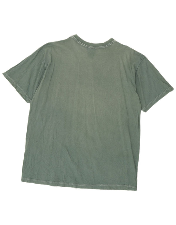 Camiseta masculina gráfica Timberland Top XL algodão verde