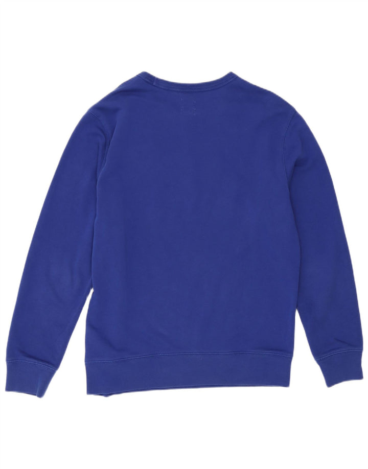 Suéter gráfico feminino Gap UK 10 algodão azul pequeno