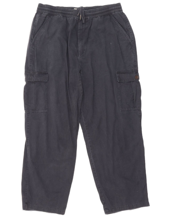 Calça cargo reta masculina Farah XL W38 L29 algodão azul marinho