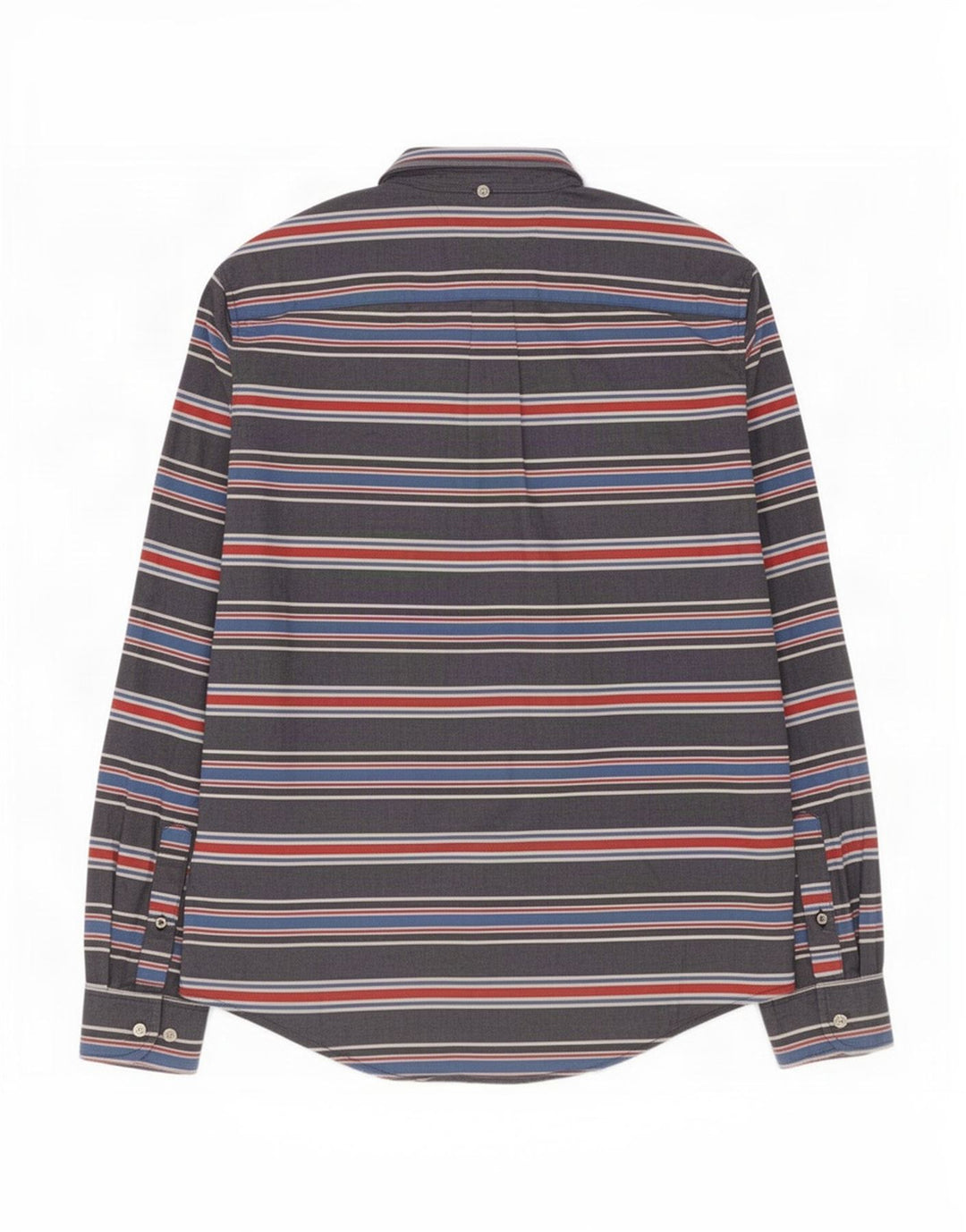 Camisa masculina Tommy Hilfiger de algodão listrado azul médio