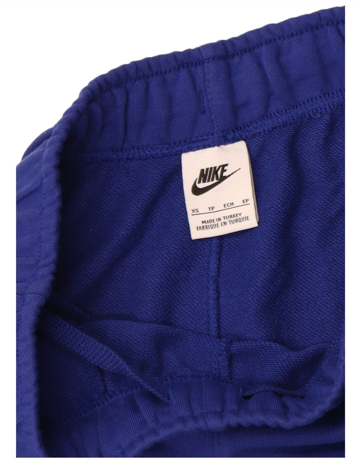 Shorts esportivos gráficos masculinos Nike XS azul algodão