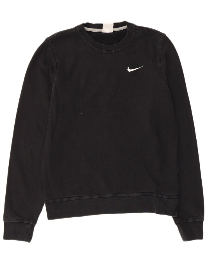 Moletom feminino Nike Jumper UK 10 pequeno algodão preto