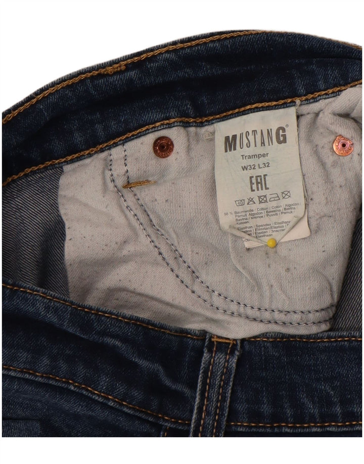 Mustang feminino Tramper Slim Jeans W32 L32 algodão azul