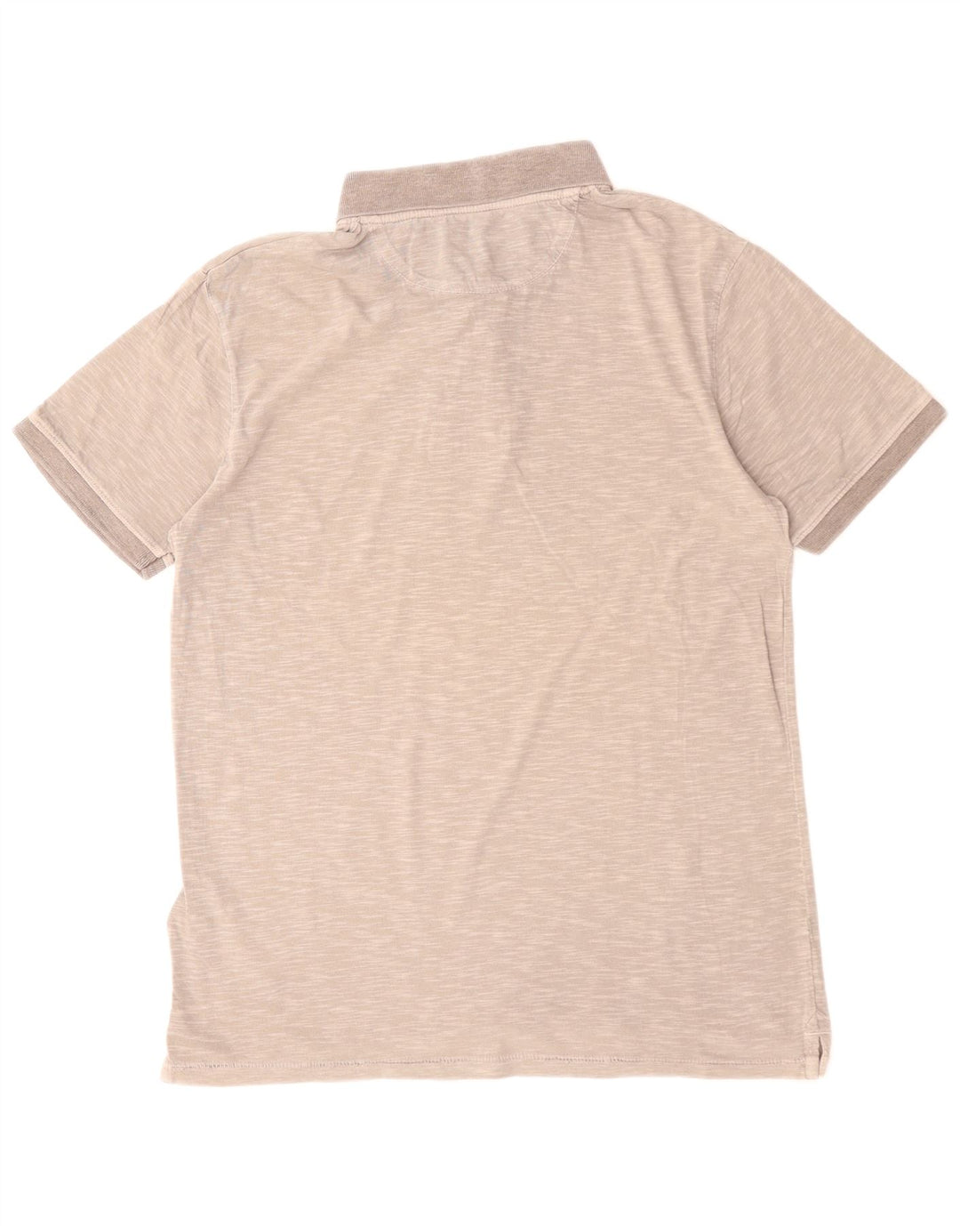 Camisa polo masculina TIMBERLAND Slim Fit cinza médio algodão manchado