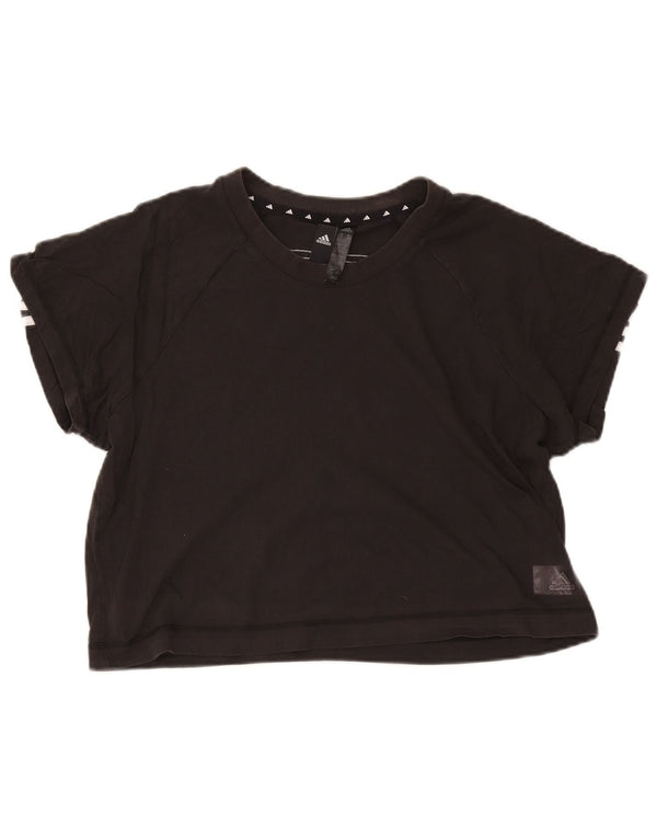 Camiseta Adidas Feminina Crop Top UK 24/26 2XL Preto