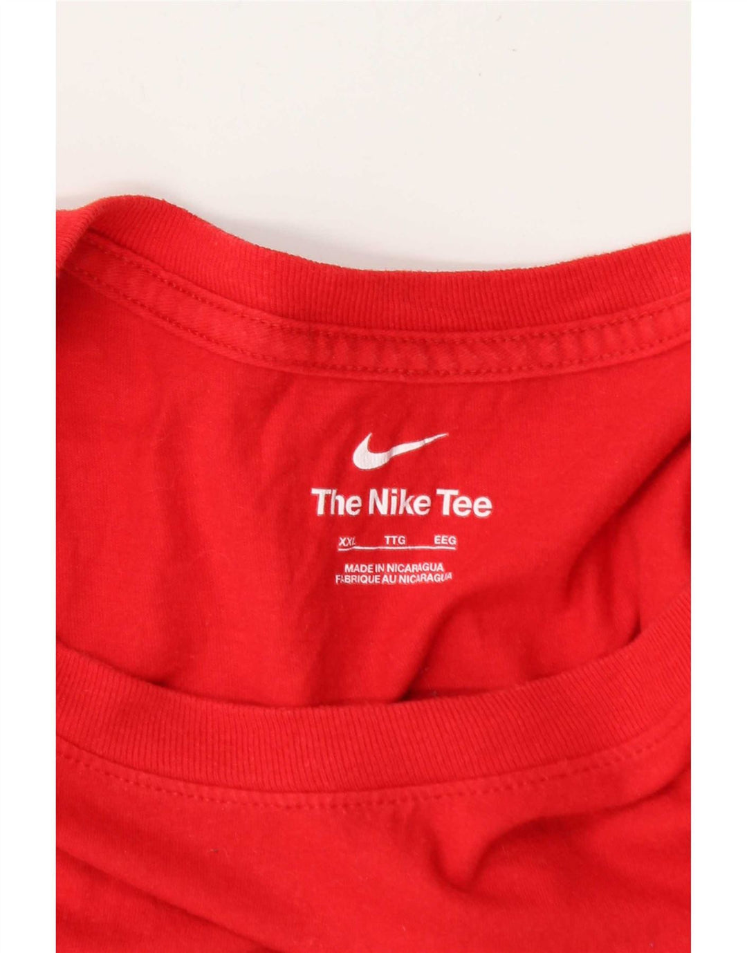 Camiseta gráfica masculina Nike Top 2XL vermelha