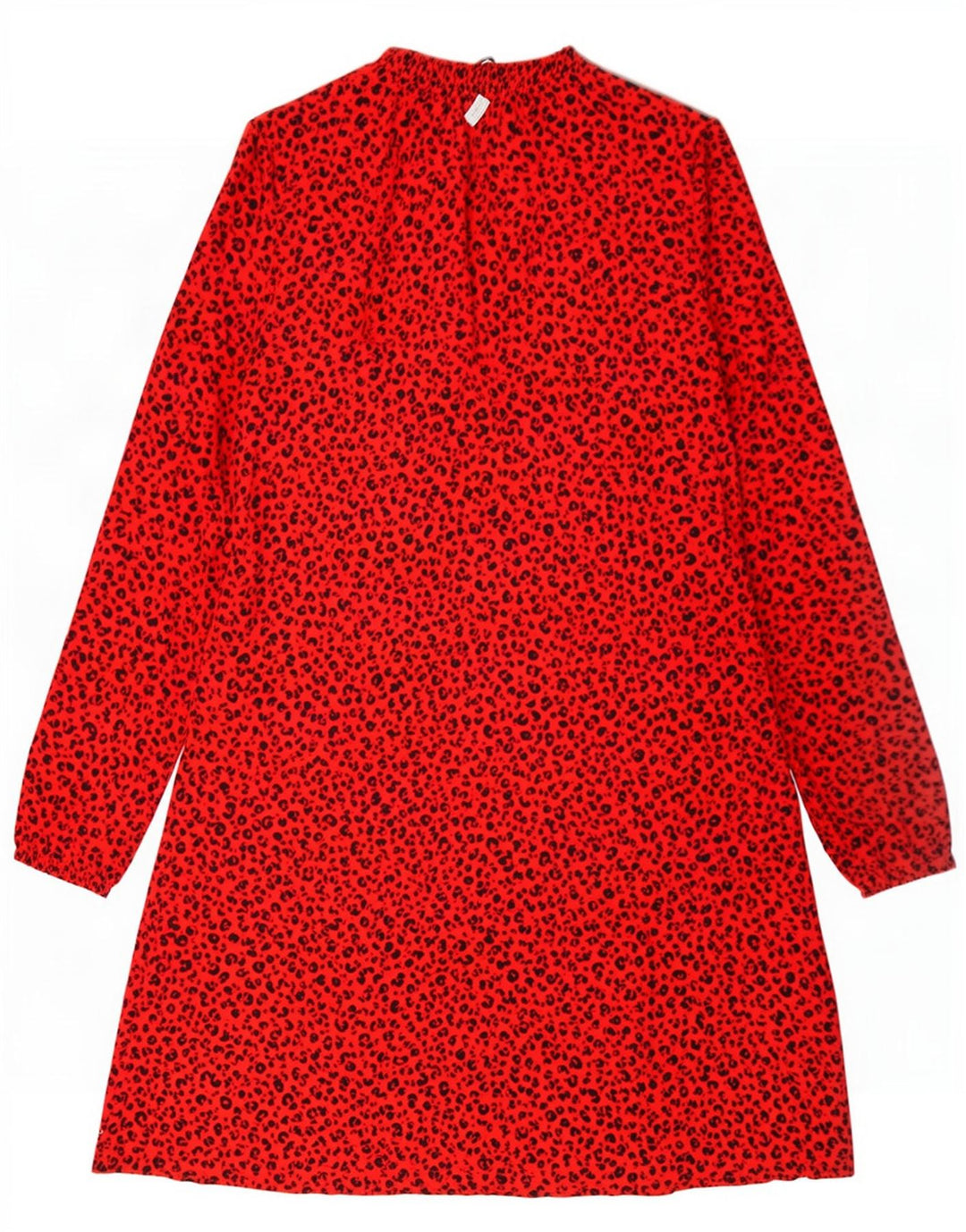 Vestido básico feminino Marks & Spencer Reino Unido 12 médio vermelho animal estampado