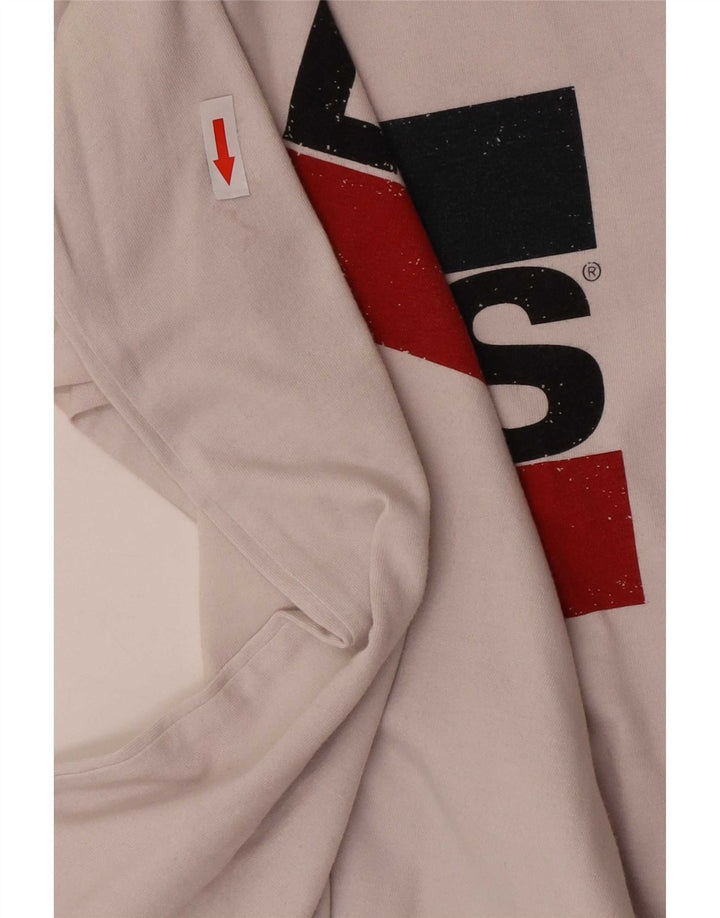 Camiseta gráfica masculina Levi's Top grande branco