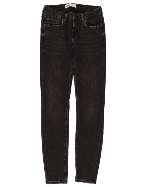 Zara Jeans Skinny Feminino EU 38 Pequeno W28 L29 Preto