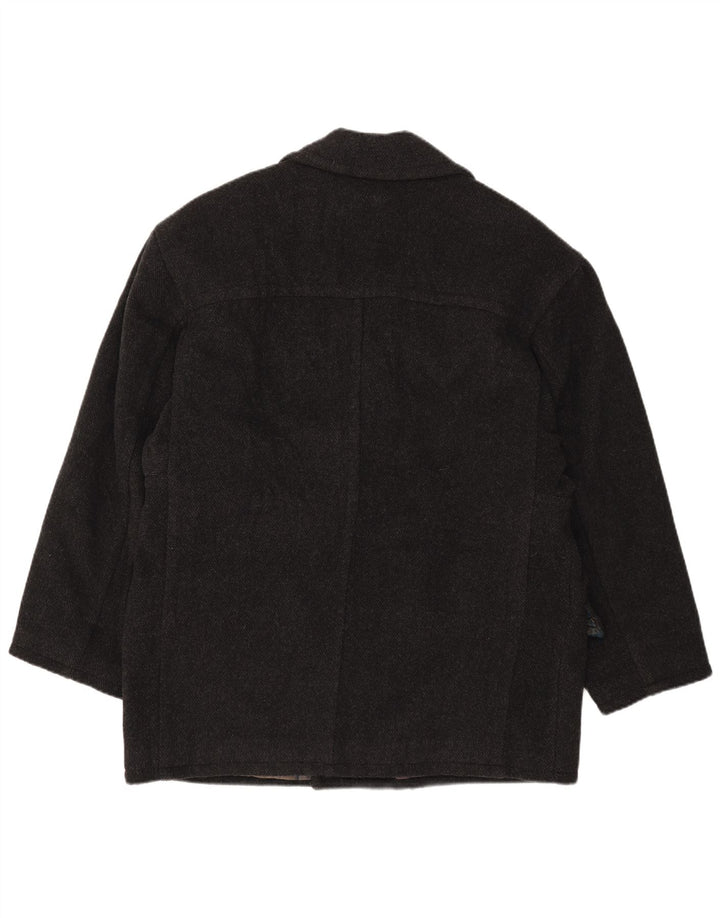 Redpoint Masculino Pea Coat IT 50 Grande Poliéster Cinza