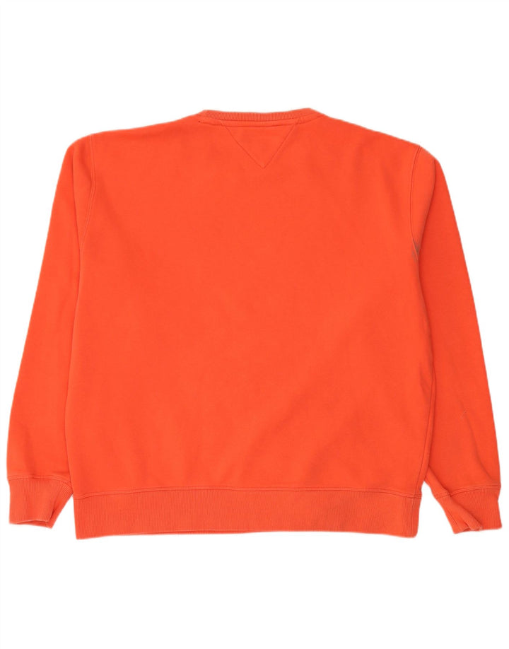 TOMMY HILFIGER moletom masculino jumper 2XL algodão laranja