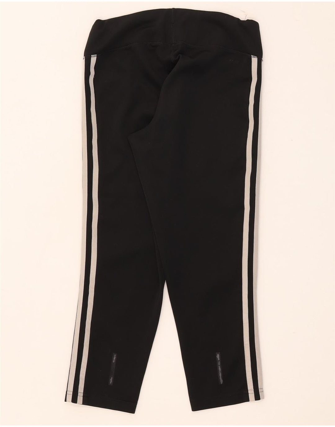 Adidas Womens Aeroready Capri Leggings Reino Unido 8/10 Pequeno Poliéster Preto