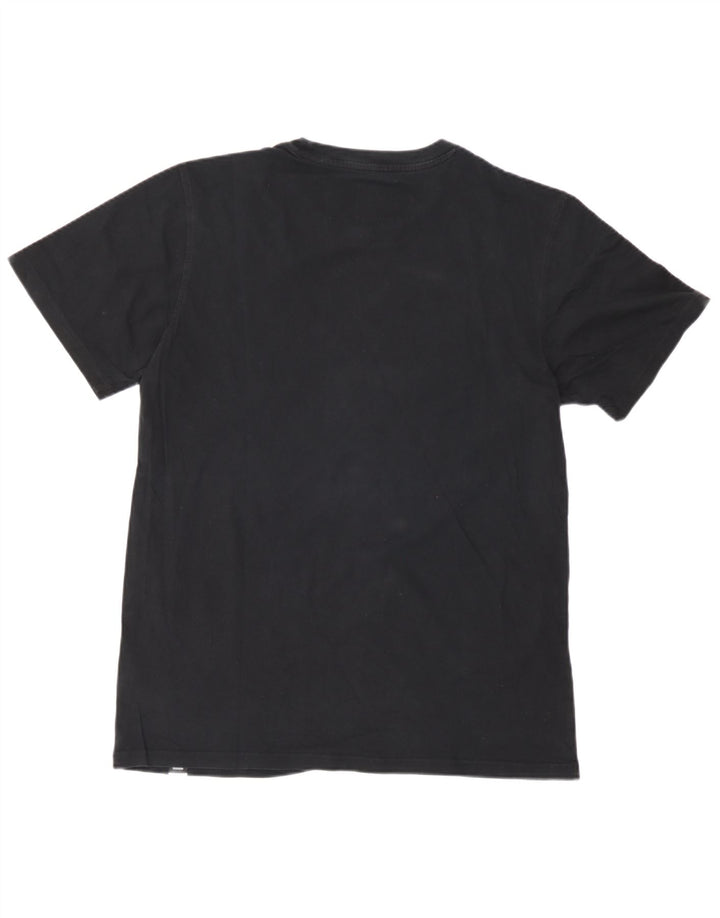 Adidas Mens Graphic T-Shirt Top Médio Algodão Preto