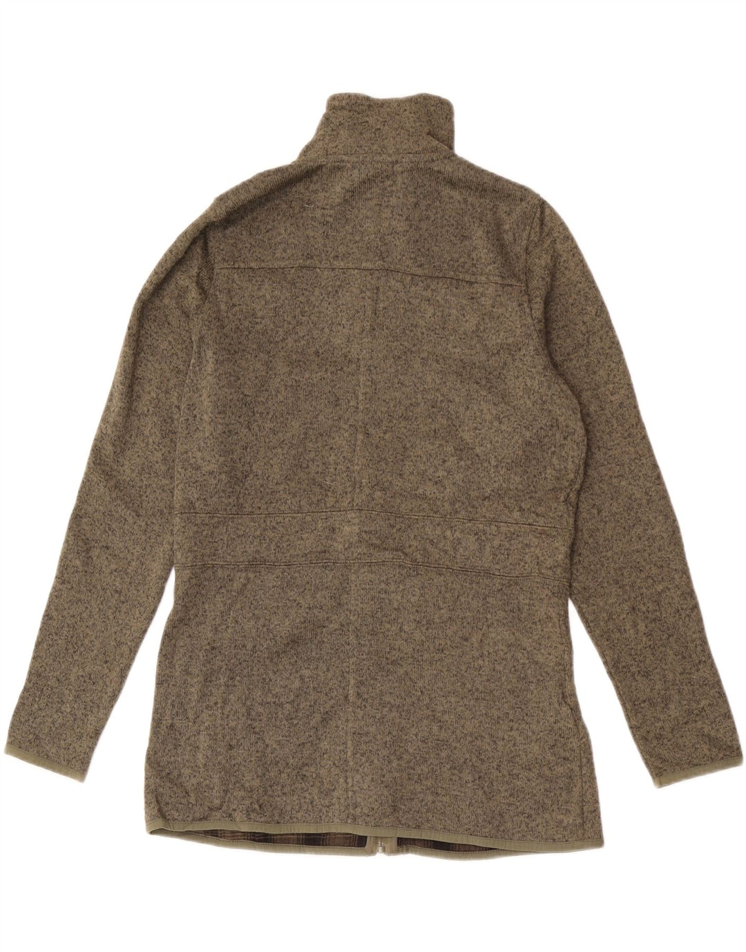 Eddie Bauer Jaqueta feminina de treino UK 14 médio cáqui salpicado