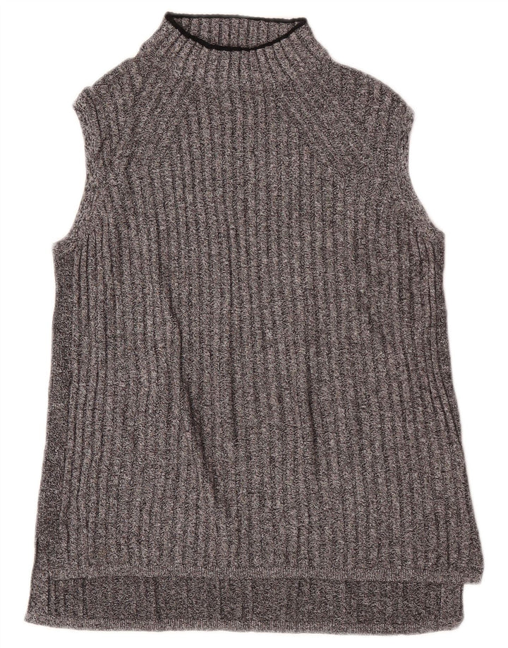 Colete feminino Marks & Spencer UK 12 viscose cinza médio